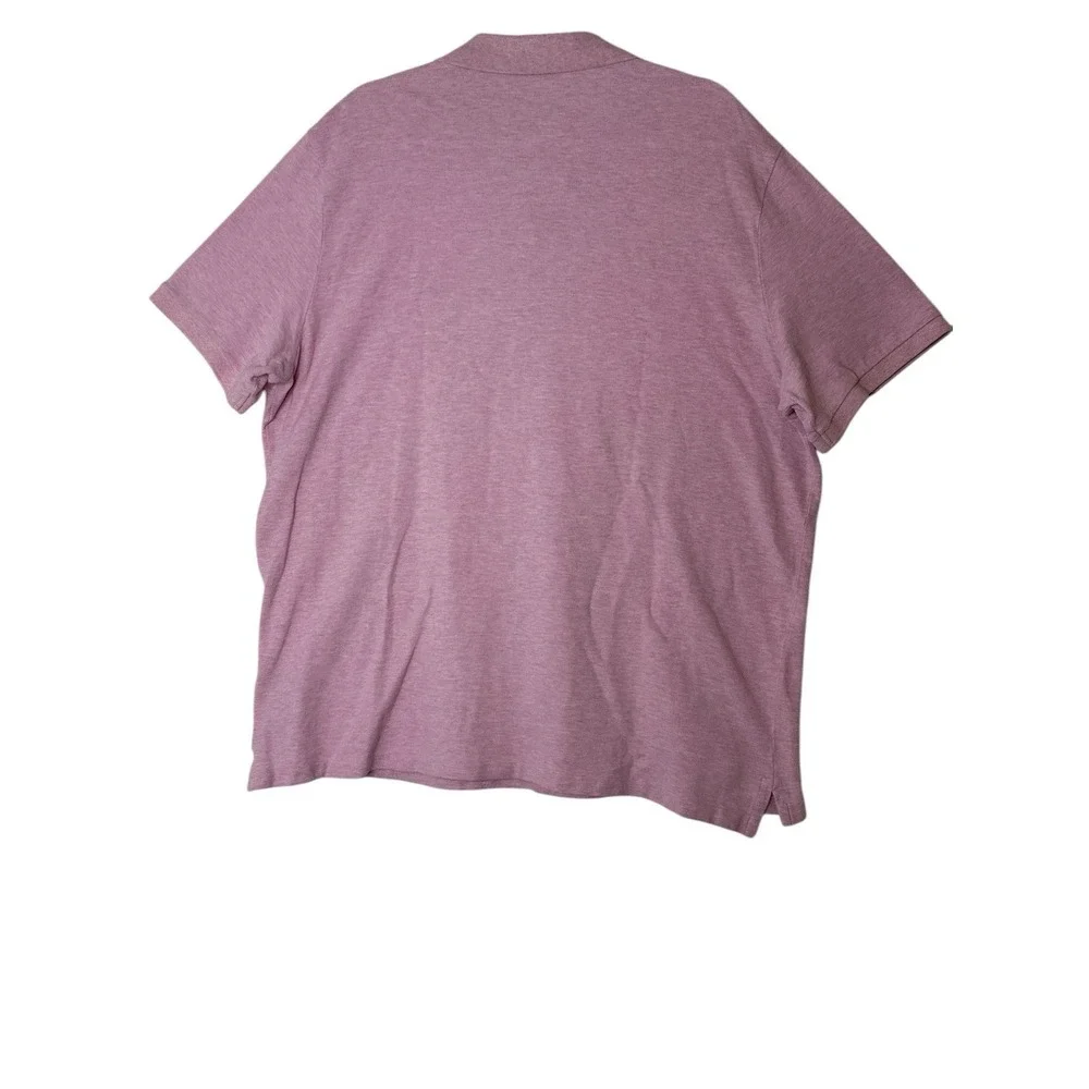 Ralph Lauren Polo Shirt Men's XXL Pink Classic‎ Fit Cotton Heather Short Sleeve